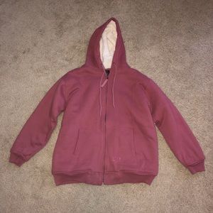 Pink Full-Zip Sweatshirt